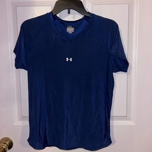 Under Armour Dark Blue Athletic T-Shirt, Size S